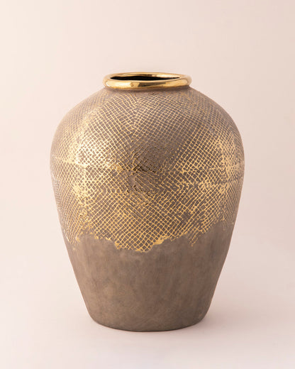 Luna Mesh Ceramic Vase