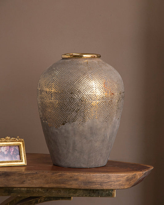 Luna Mesh Ceramic Vase