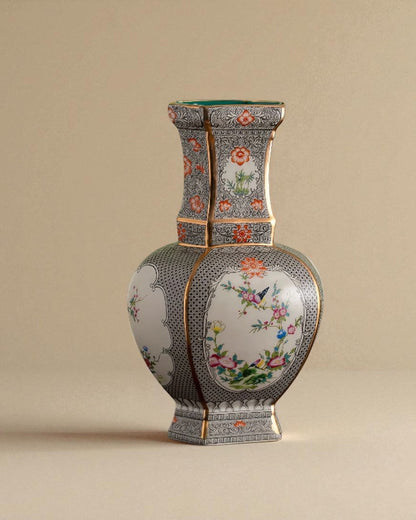 Monochrome Blossom Cloisonne Vase